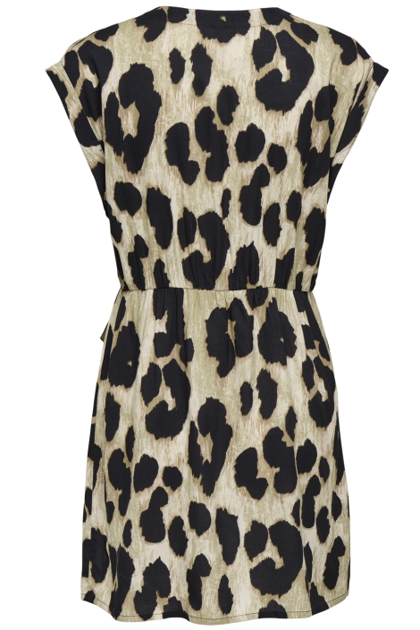 Only onlmindy s/s knot v-neck dress wvn